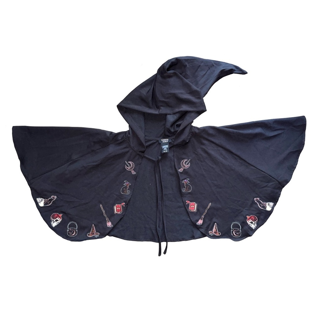 Cosmic Aura Witchy Embroidery Capelet Magical Whimsical Pixie Renaissance XL/2XL - Picture 5 of 10